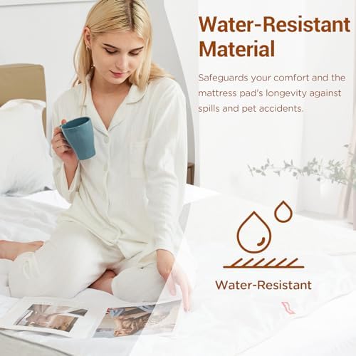 Comfytemp Heated Mattress Pad Queen - Dual Zone Control Smart Downshift