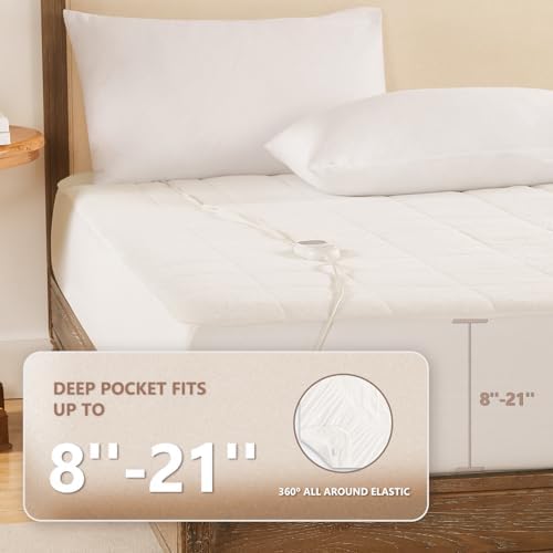 Homemate Heated Mattress Pad Queen Size 5 Settings