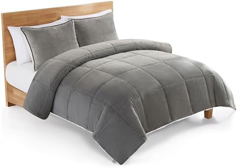 UGG Blissful Comforter Set Reversible Seal Gray
