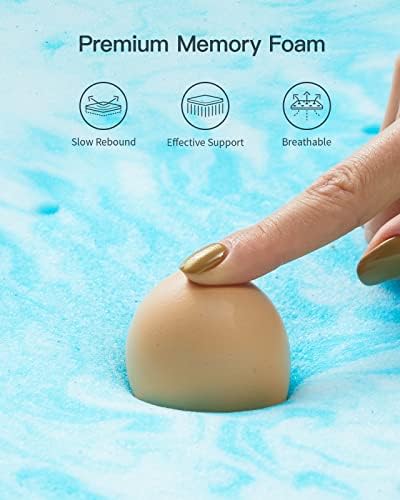 PERLECARE 3 Inch Queen Memory Foam Mattress Topper with Cooling Gel 1