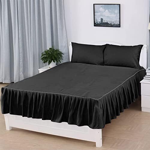 Brushed Polyester Bed Skirt with 14 Inch Drop