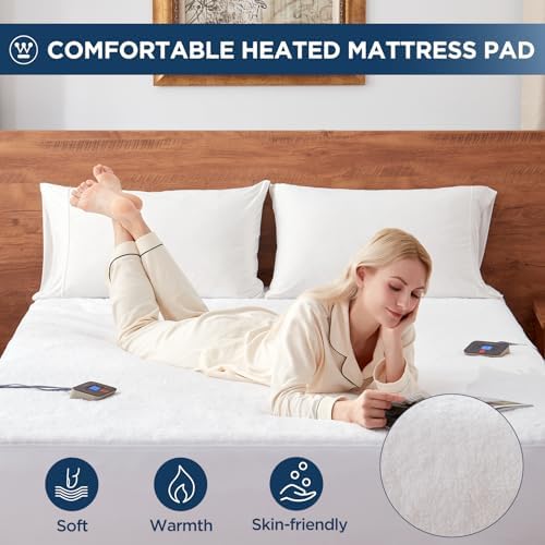 Westinghouse King Size Electric Mattress Pad with 10 Heat Settings