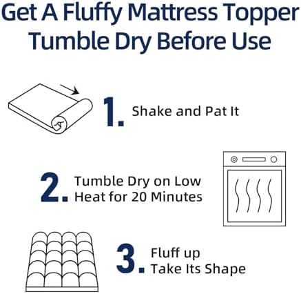 CHOPINMOON Queen Mattress Topper for Back Pain Comfort
