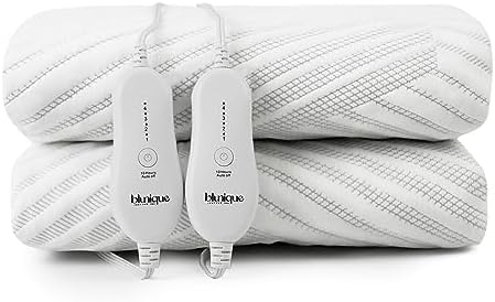 Blunique Electric Heated Mattress Pad Queen Size