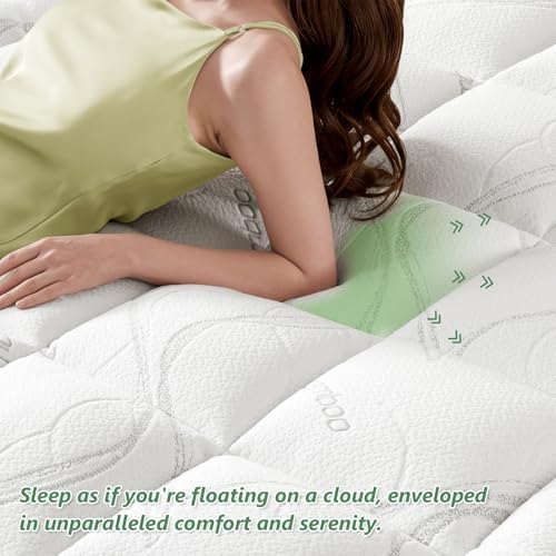 Homemate Twin XL Mattress Topper - Cool Viscose Plush Down Alternative Pillow Top