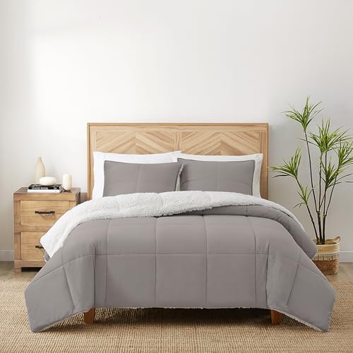 UGG Blissful Comforter Set Reversible Seal Gray