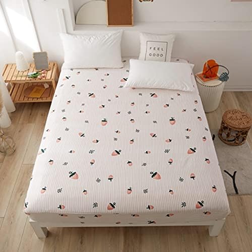 Feelyou Cute Strawberry Bed Sheet Set for Kids Queen