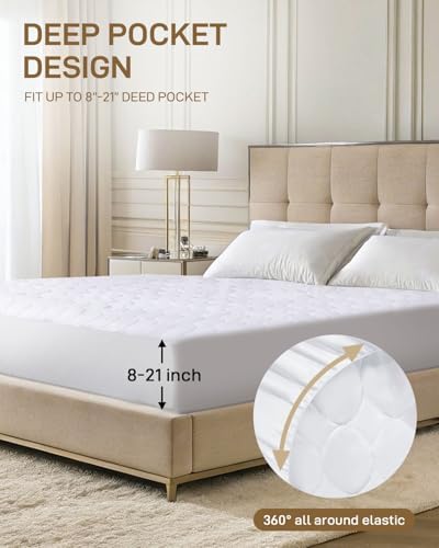 SOHTOPHO Queen Size Electric Heated Mattress Pad with Dual Control