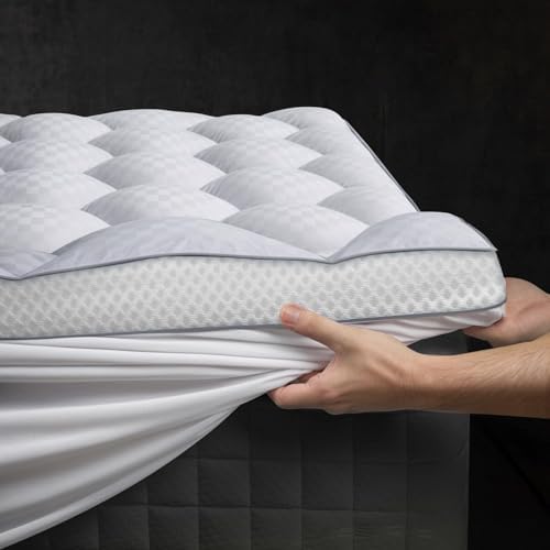 Milcabe 3 Inch Ultra-Fluffy Memory Foam Mattress Topper King 1