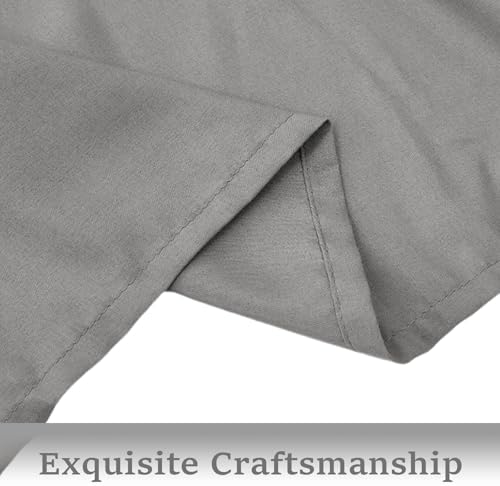 Adjustable Elastic Bed Skirts with Ruffles - Light Grey Twin