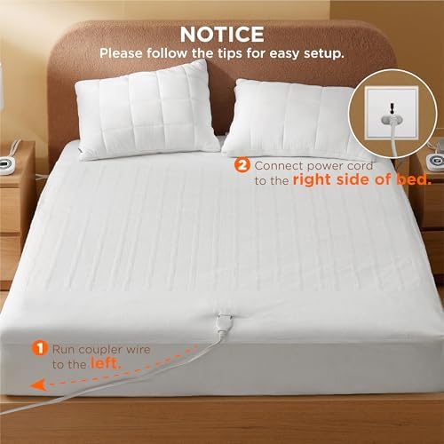 Bedsure Heated Mattress Pad Queen - 10 Heat Settings Auto Shut Off