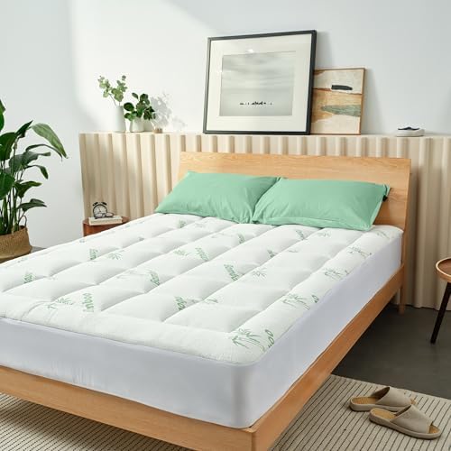Ultra Soft Bamboo Mattress Topper for Back Pain Relief