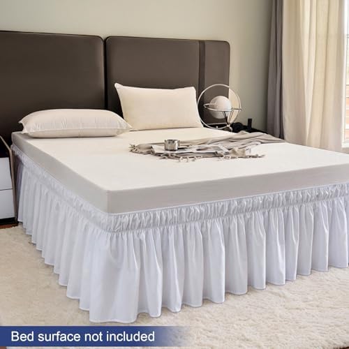 KYEQATY Queen Size Washable Bed Skirt