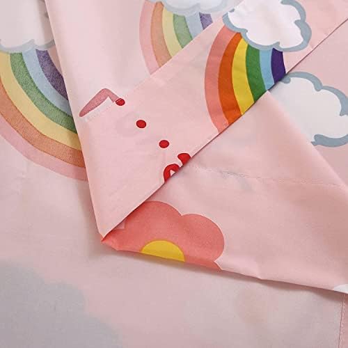 SDY 4PCS Rainbow Floral Cloud Sheet Set