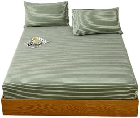 FCLDESHOP 150x200cm Pure Cotton Fitted Sheet Cover