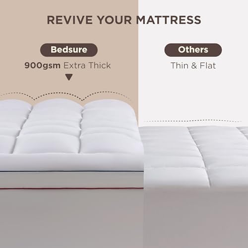 Bedsure Twin XL Mattress Topper 900GSM Thick Soft