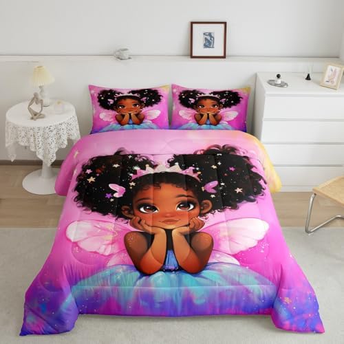 Erosebridal Kids Full Comforter Set with Wings Design