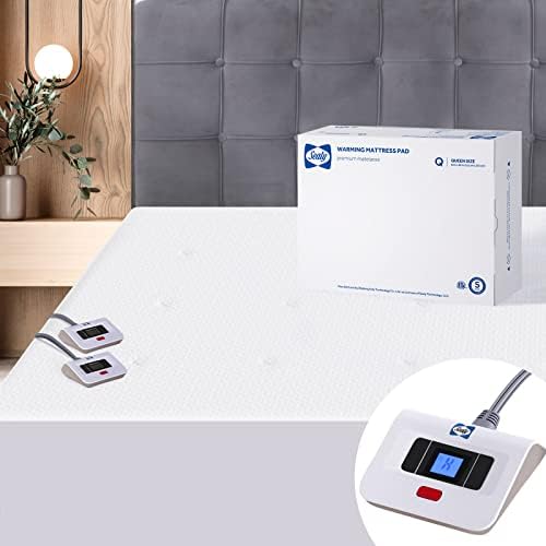 Sealy Queen Heated Mattress Pad with Dual Controller and 10 Heat Settings