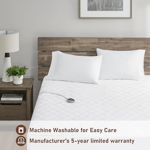 Woolrich Heated Mattress Pad Twin XL - 5 Heat Levels Auto Shut Off