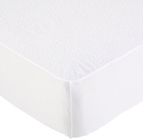 Amazon Basics Waterproof 18 Inch Mattress Protector Twin Size White