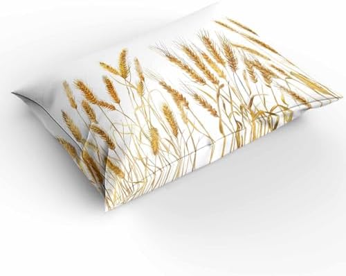 ZOE GARDEN Golden Wheat Duvet Cover Set Twin 3 Piece 1