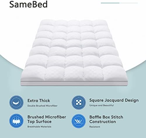 SameBed King Mattress Topper with Cooling Protection