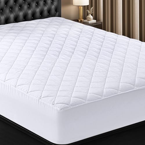Utopia Bedding Quilted Fitted Mattress Pad - King Size