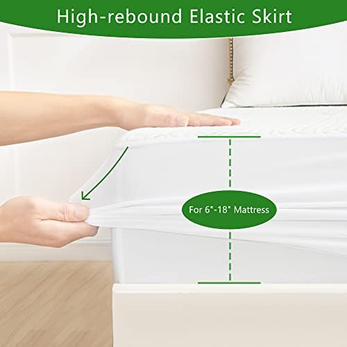 GOONIK Queen Mattress Protector Waterproof with Bamboo Viscose Cover