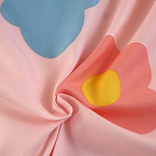 SDY 4PCS Rainbow Floral Cloud Sheet Set