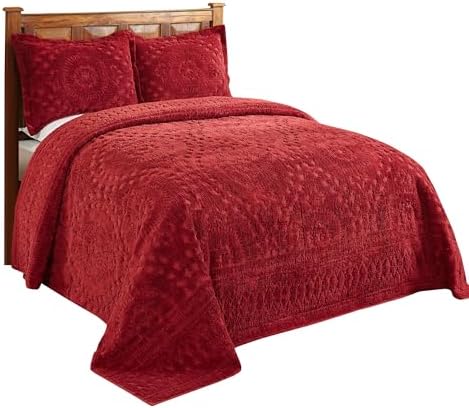 Better Trends Chenille Bedspread Set King Size 3 Pieces 1