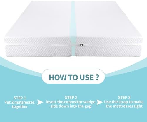 HOMBYS Twin to King Bed Converter Kit