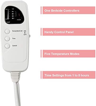 Giantex Electric Heated Mattress Pad with Five Modes and Timer