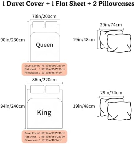 MOVULA 4pc Plush Comforter Set Queen Size