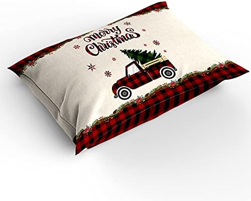 LooPoP Christmas Comforter Set California King Red Plaid