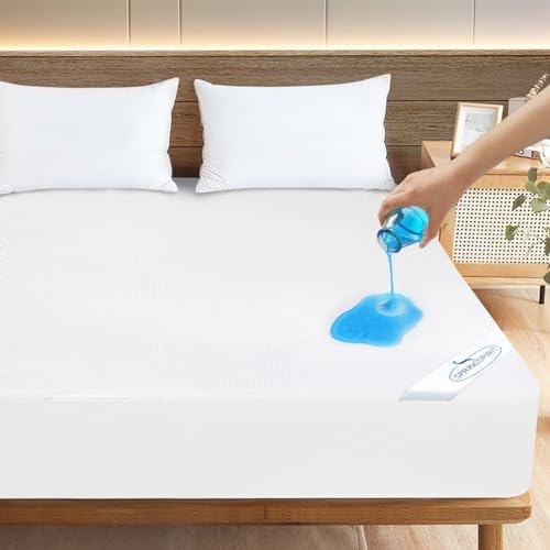Queen Mattress Protector Waterproof with Terry Fabric