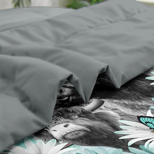Pamnest Comforter Set Queen Size with Flower Daisy Design
