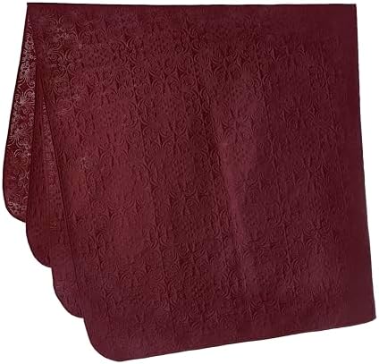 Chezmoi Collection Luca Bedspread Set King Size Burgundy