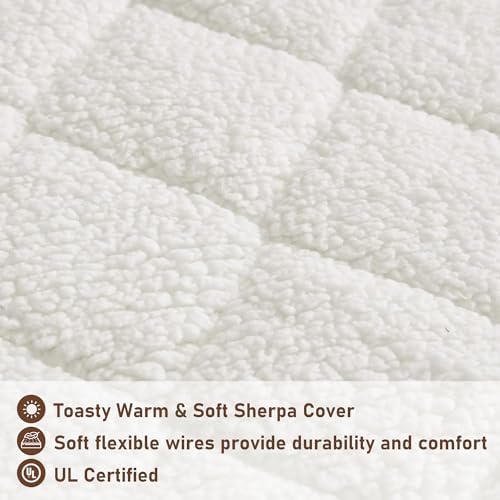 Woolrich Heated Mattress Pad Twin XL - 5 Heat Levels Auto Shut Off