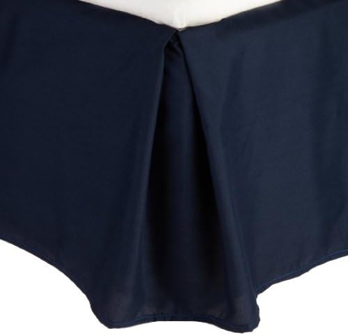 Clara Clark Dark Blue Bed Skirt with Microfiber Dust Ruffles