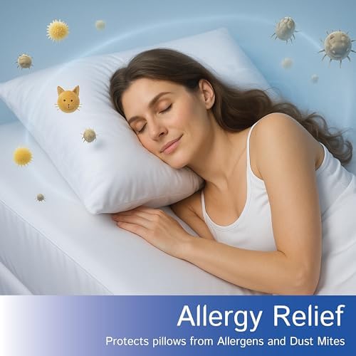 Four Seasons Essentials Waterproof King Pillow Protectors Set of 2