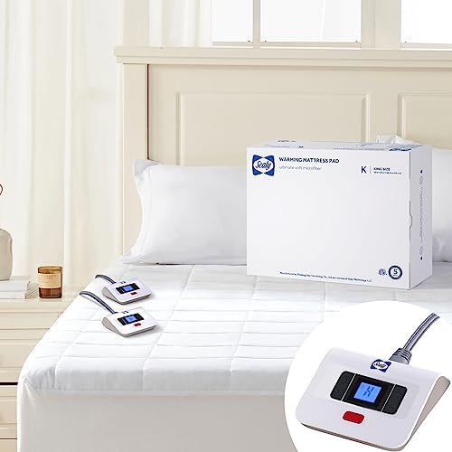 Sealy Electric Mattress Pad King Size with 10 Heating Settings