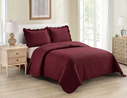 Home Collection 3pc King Cal King Bedspread Set