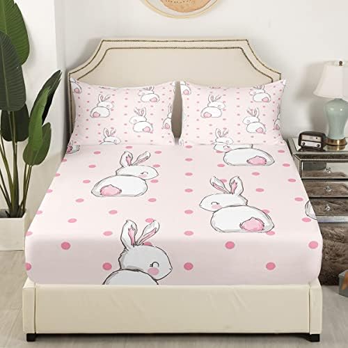 Feelyou Cute Rabbit Bedding Set for Kids