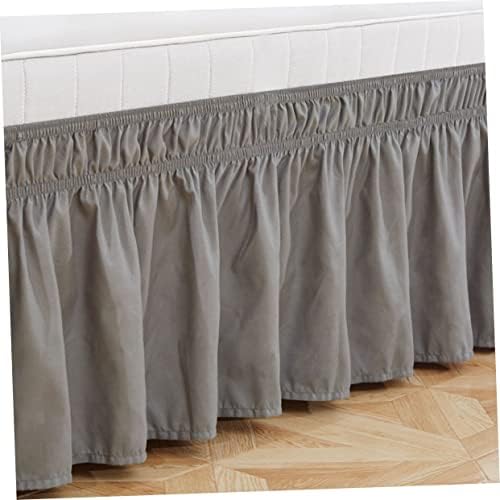 Modern Elastic Bed Skirt with Ruffled Design