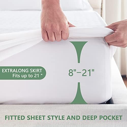 GOPOONY Queen Waterproof Mattress Protector with 3D Cooling Fabric