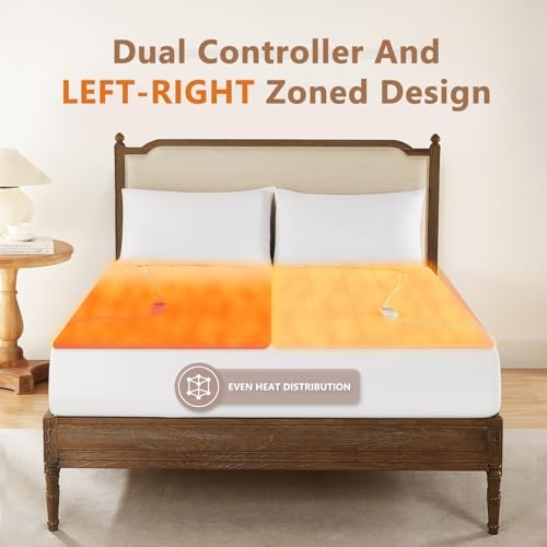 Homemate Heated Mattress Pad Queen Size 5 Settings