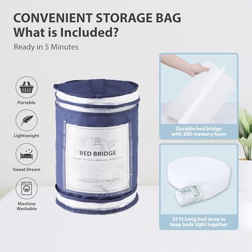 Ruili Bed Bridge Twin to King Converter Kit 1