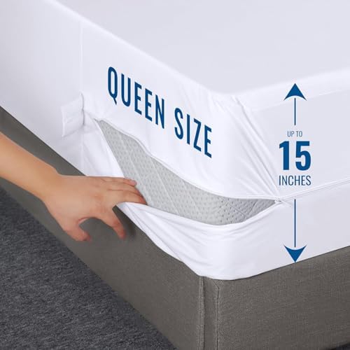 Utopia Bedding Queen Mattress Encasement Waterproof Protection