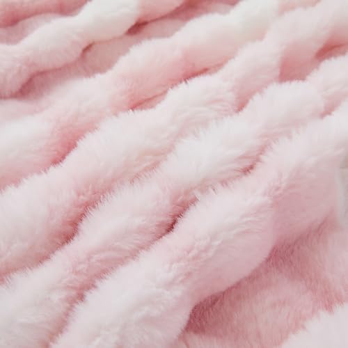 Chovy Kids Girls Rabbit Plush Comforter Set 3PC