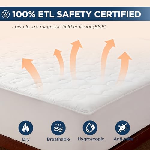 Westinghouse King Size Heated Mattress Pad with 10 Heat Settings 1